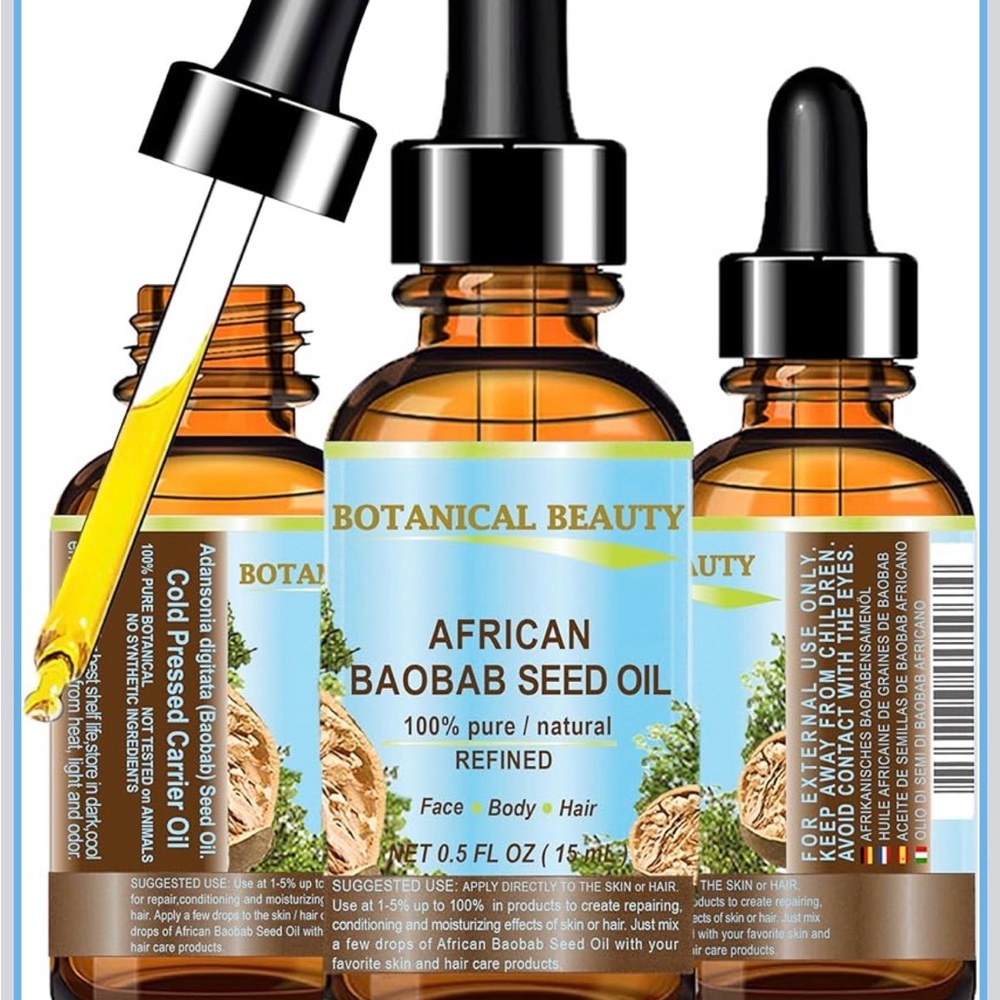 African Baobab Seed Oil — Amber Face & Hair Serum